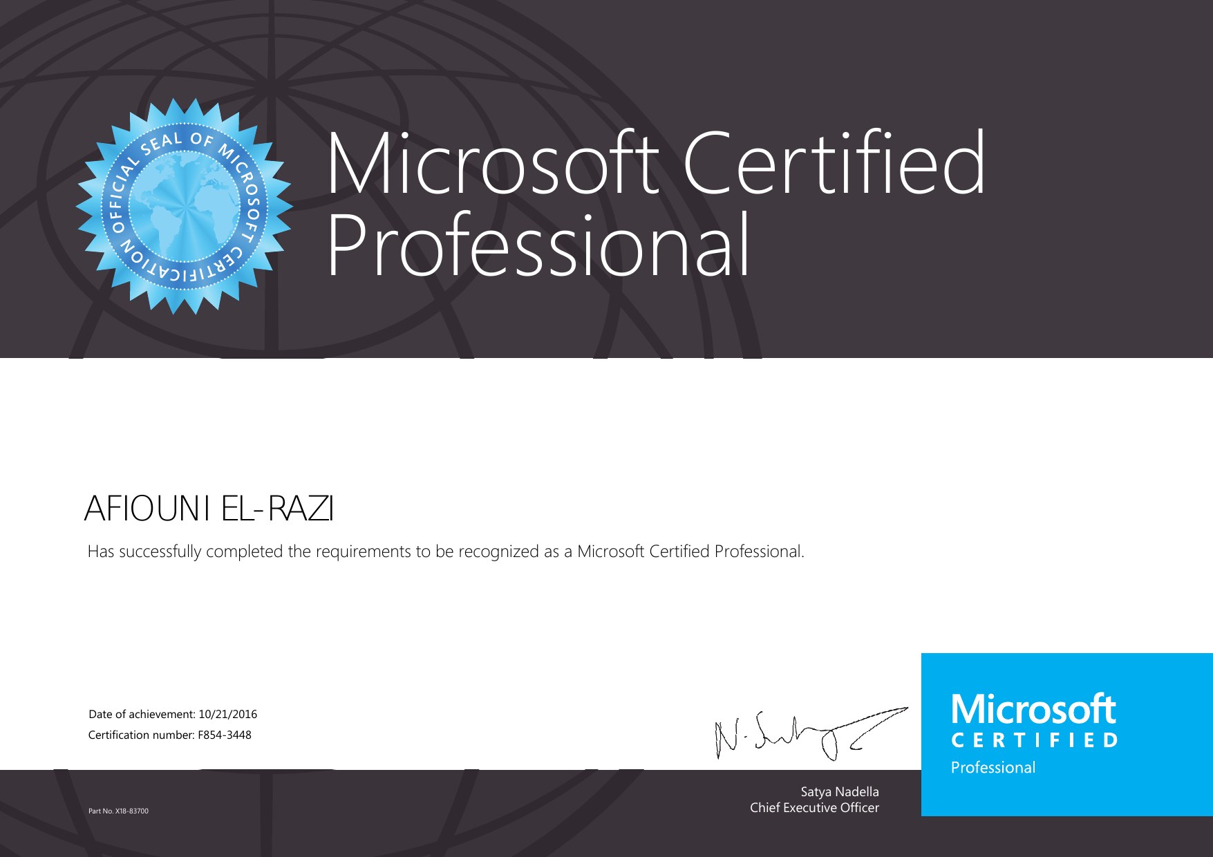 MCP Certificate